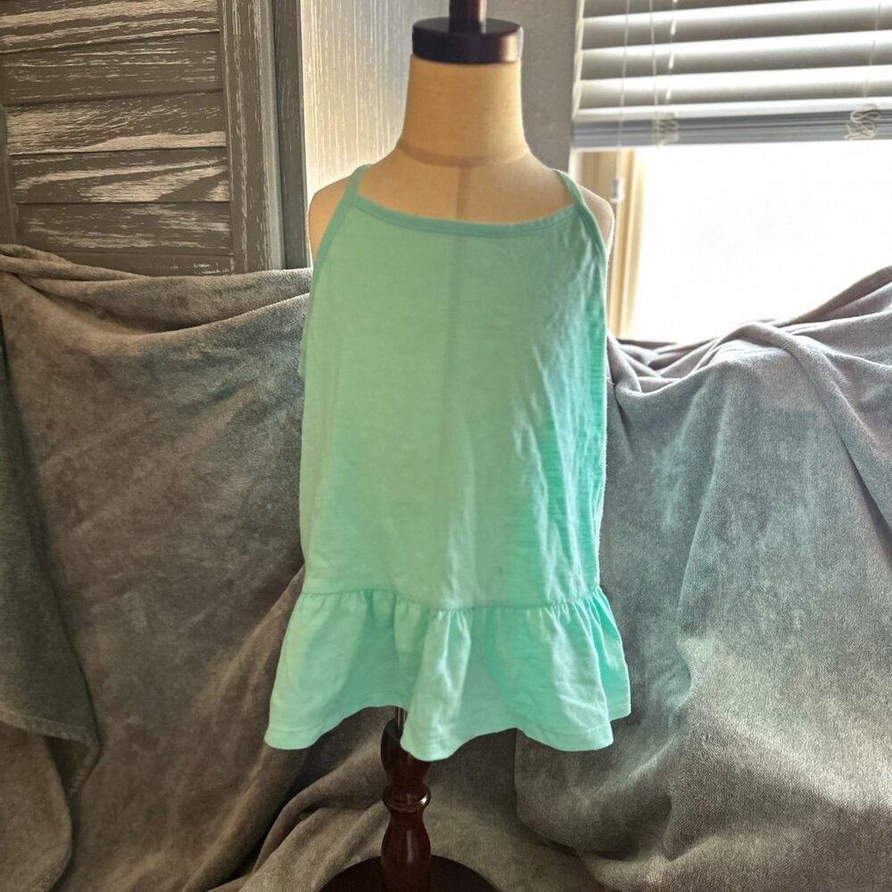 Turquoise/ Light Green Racerback Tank Top